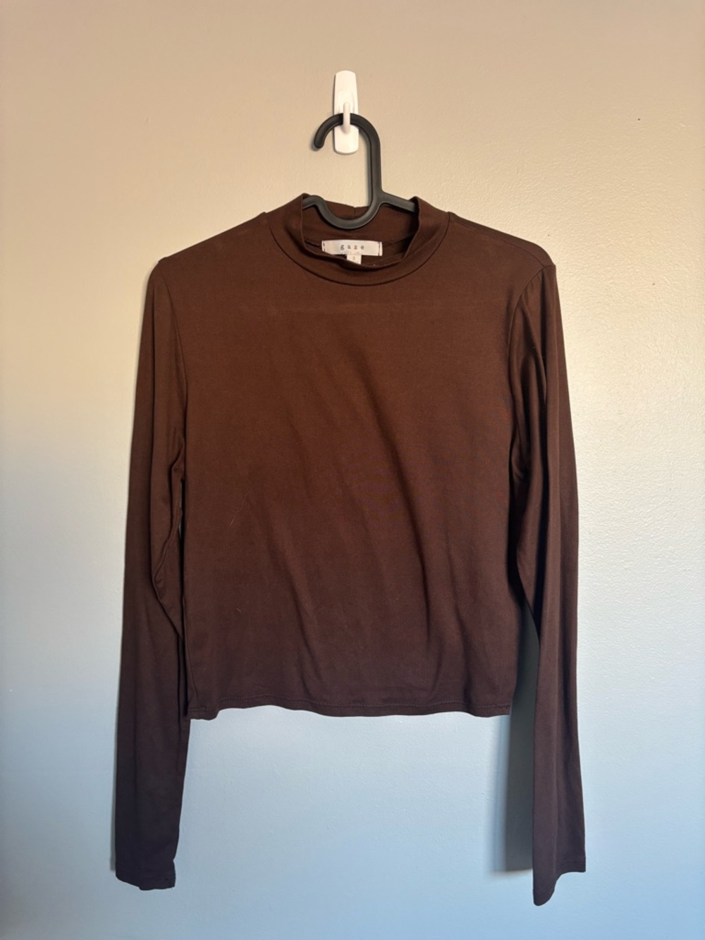 Gaze Brown Mock Neck Long Sleeve (Winners)